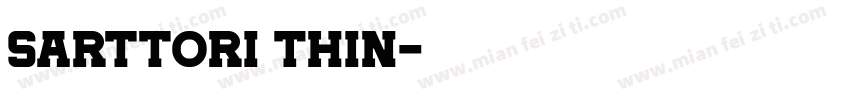 Sarttori Thin字体转换